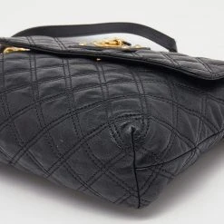 Marc Jacobs Black Quilted Leather Flap Chain Shoulder Bag For Women 21 Marc Jacobs Black Quilted Leather Flap Chain Shoulder Bag For Women -Marc Jacobs shop luxury women marc jacobs used handbags p647928 001