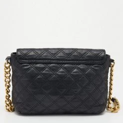 Marc Jacobs Black Quilted Leather Flap Chain Shoulder Bag For Women 14 Marc Jacobs Black Quilted Leather Flap Chain Shoulder Bag For Women -Marc Jacobs shop luxury women marc jacobs used handbags p647928 003