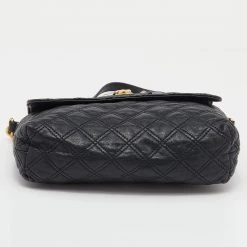 Marc Jacobs Black Quilted Leather Flap Chain Shoulder Bag For Women 16 Marc Jacobs Black Quilted Leather Flap Chain Shoulder Bag For Women -Marc Jacobs shop luxury women marc jacobs used handbags p647928 006