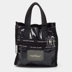 Marc Jacobs Black Polyester Mini Ripstop Tote For Women