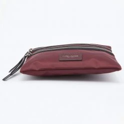 Marc Jacobs Burgundy Nylon And Leather Top Zip Clutch For Women 16 Marc Jacobs Burgundy Nylon And Leather Top Zip Clutch For Women -Marc Jacobs shop luxury women marc jacobs used handbags p658471 012