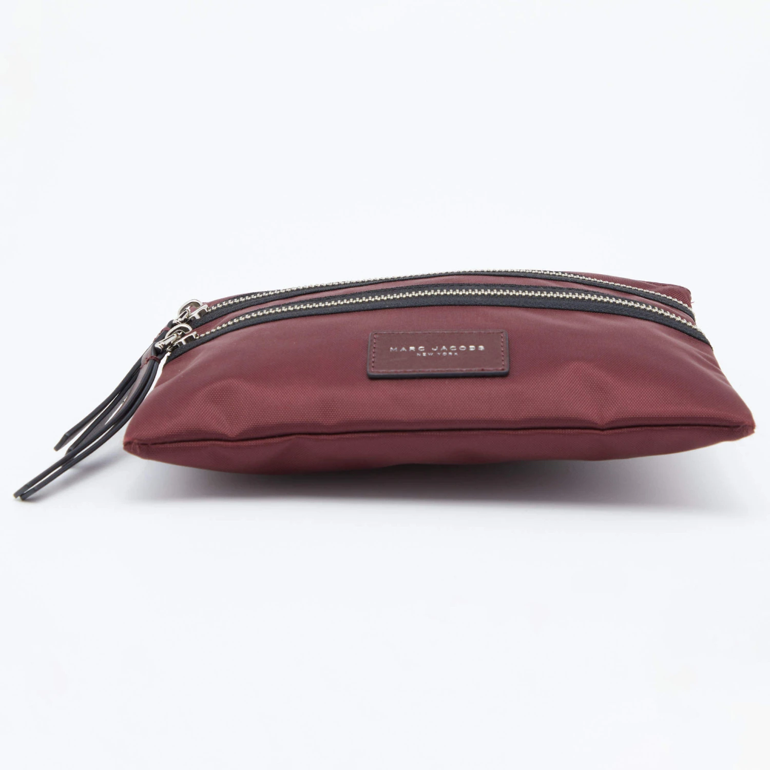 Marc Jacobs Burgundy Nylon And Leather Top Zip Clutch For Women 6 Marc Jacobs Burgundy Nylon And Leather Top Zip Clutch For Women - Image 6