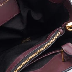 Marc Jacobs Burgundy Leather Madison North South Tote For Women -Marc Jacobs shop luxury women marc jacobs used handbags p668807 001
