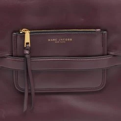 Marc Jacobs Burgundy Leather Madison North South Tote For Women -Marc Jacobs shop luxury women marc jacobs used handbags p668807 003