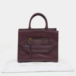 Marc Jacobs Burgundy Leather Madison North South Tote For Women -Marc Jacobs shop luxury women marc jacobs used handbags p668807 007