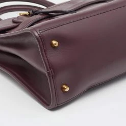 Marc Jacobs Burgundy Leather Madison North South Tote For Women -Marc Jacobs shop luxury women marc jacobs used handbags p668807 010