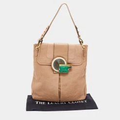 Marc Jacobs Beige Leather Stone Embellished Shoulder Bag For Women -Marc Jacobs shop luxury women marc jacobs used handbags p668853 008