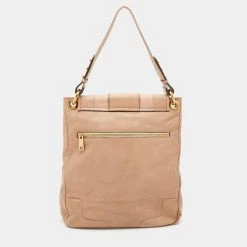 Marc Jacobs Beige Leather Stone Embellished Shoulder Bag For Women -Marc Jacobs shop luxury women marc jacobs used handbags p668853 009