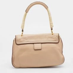 Marc Jacobs Beige Leather Crystal Embellished Flap Top Handle Bag For Women 14 Marc Jacobs Beige Leather Crystal Embellished Flap Top Handle Bag For Women -Marc Jacobs shop luxury women marc jacobs used handbags p668878 003