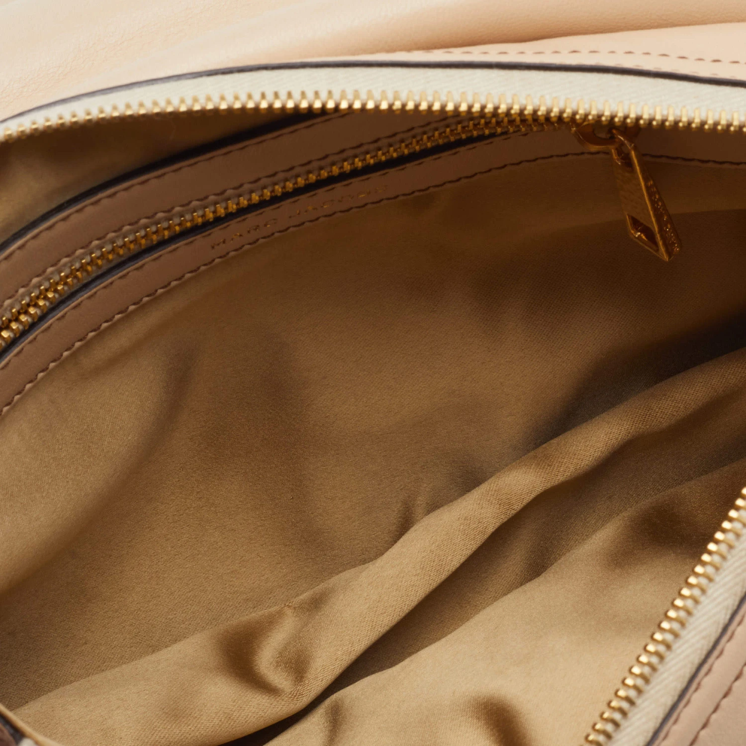 Marc Jacobs Beige Leather Crystal Embellished Flap Top Handle Bag For Women 7 Marc Jacobs Beige Leather Crystal Embellished Flap Top Handle Bag For Women - Image 7