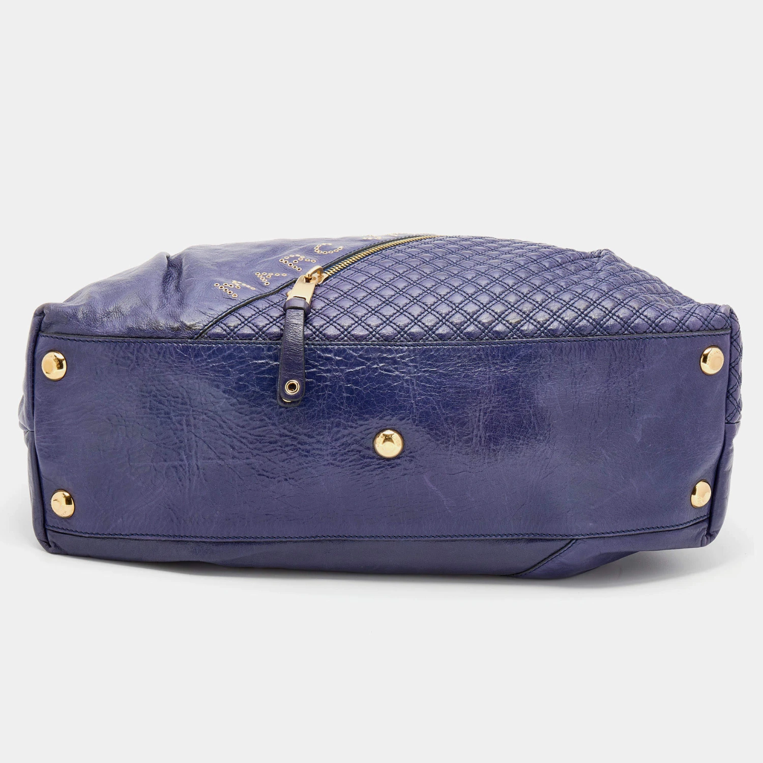 Marc Jacobs Purple Leather Eyelet Tote For Women 6 Marc Jacobs Purple Leather Eyelet Tote For Women - Image 6