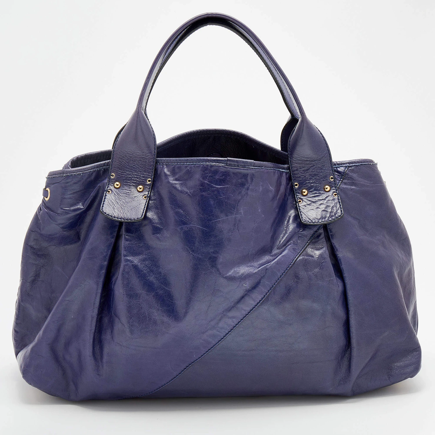 Marc Jacobs Purple Leather Eyelet Tote For Women 4 Marc Jacobs Purple Leather Eyelet Tote For Women - Image 4