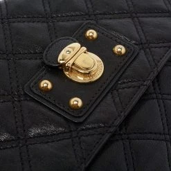 Marc Jacobs Black Quilted Leather Day To Night Single Shoulder Bag For Women -Marc Jacobs shop luxury women marc jacobs used handbags p673812 007