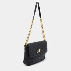 Marc Jacobs Black Quilted Leather Day To Night Single Shoulder Bag For Women -Marc Jacobs shop luxury women marc jacobs used handbags p673812 011
