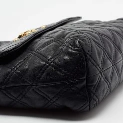Marc Jacobs Black Quilted Leather Day To Night Single Shoulder Bag For Women -Marc Jacobs shop luxury women marc jacobs used handbags p673812 014