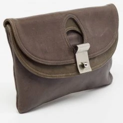 Marc Jacobs Dark Grey Leather Daydream Eugenie Honeydew Clutch For Women -Marc Jacobs shop luxury women marc jacobs used handbags p676581 008