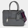 Marc Jacobs Grey Leather Gotham East West Tote For Women
