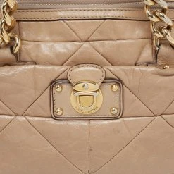 Marc Jacobs Beige Leather Patchwork Ines Satchel For Women 24 Marc Jacobs Beige Leather Patchwork Ines Satchel For Women -Marc Jacobs shop luxury women marc jacobs used handbags p684569 004