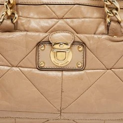 Marc Jacobs Beige Leather Patchwork Ines Satchel For Women 26 Marc Jacobs Beige Leather Patchwork Ines Satchel For Women -Marc Jacobs shop luxury women marc jacobs used handbags p684569 006