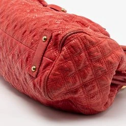 Marc Jacobs Red Snake Skin Embossed Leather Stam Satchel For Women -Marc Jacobs shop luxury women marc jacobs used handbags p685130 013