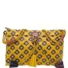 Marc Jacobs Yellow Python Memphis Clutch For Women