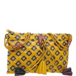 Marc Jacobs Yellow Python Memphis Clutch For Women -Marc Jacobs shop luxury women marc jacobs used handbags p70802 003
