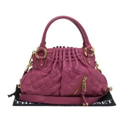 Marc Jacobs Burgundy Quilted Leather Cecilia Satchel For Women 17 Marc Jacobs Burgundy Quilted Leather Cecilia Satchel For Women -Marc Jacobs shop luxury women marc jacobs used handbags p82709 008