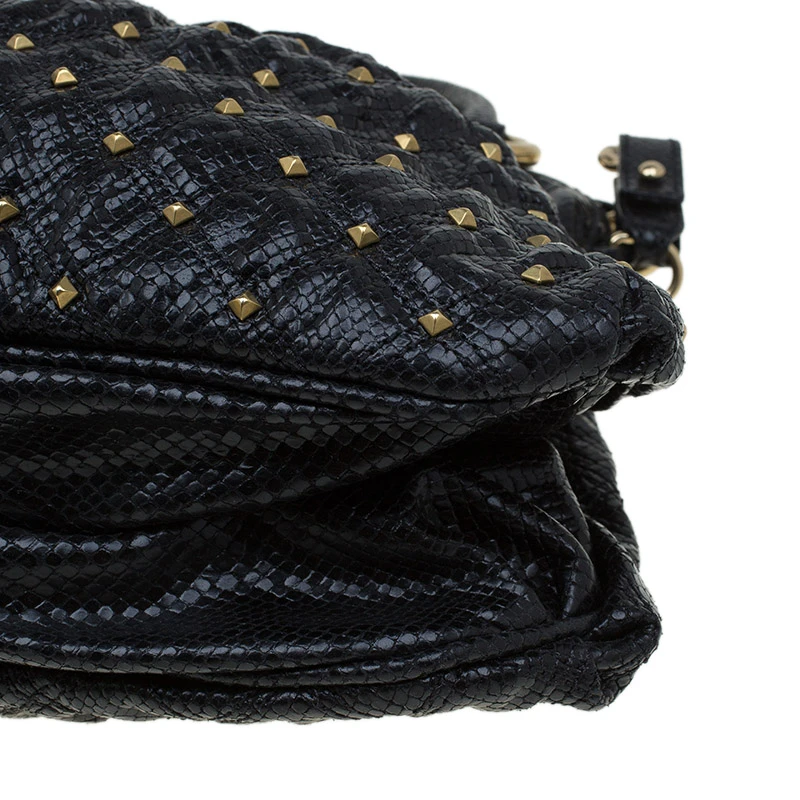 Marc Jacobs Black Embossed Snakeskin Studded Cecilia Satchel For Women 11 Marc Jacobs Black Embossed Snakeskin Studded Cecilia Satchel For Women - Image 11