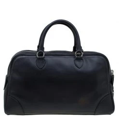 Marc Jacobs Black Leather The Venetia Bowling Bag For Women -Marc Jacobs shop luxury women marc jacobs used handbags p87180 004