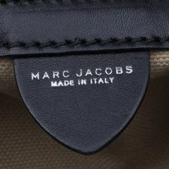 Marc Jacobs Black Leather The Venetia Bowling Bag For Women -Marc Jacobs shop luxury women marc jacobs used handbags p87180 007