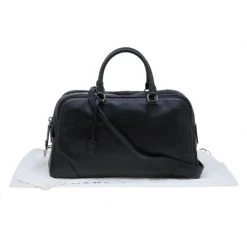 Marc Jacobs Black Leather The Venetia Bowling Bag For Women -Marc Jacobs shop luxury women marc jacobs used handbags p87180 008