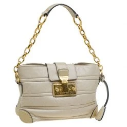 Marc Jacobs Beige Leather Mariah Shoulder Bag For Women 12 Marc Jacobs Beige Leather Mariah Shoulder Bag For Women -Marc Jacobs shop luxury women marc jacobs used handbags p87733 003
