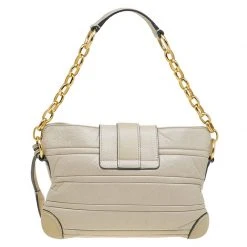 Marc Jacobs Beige Leather Mariah Shoulder Bag For Women 13 Marc Jacobs Beige Leather Mariah Shoulder Bag For Women -Marc Jacobs shop luxury women marc jacobs used handbags p87733 004