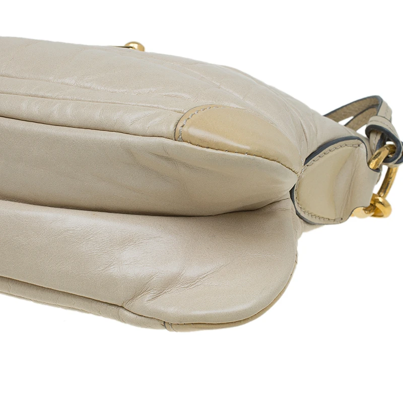 Marc Jacobs Beige Leather Mariah Shoulder Bag For Women 10 Marc Jacobs Beige Leather Mariah Shoulder Bag For Women - Image 10