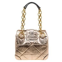 Marc Jacobs Metallic Rose Quilted Leather Shoulder Bag For Women -Marc Jacobs shop luxury women marc jacobs used handbags p88860 0004