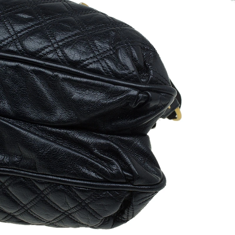 Marc Jacobs Black Quilted Leather Cecilia Satchel For Women 10 Marc Jacobs Black Quilted Leather Cecilia Satchel For Women - Image 10