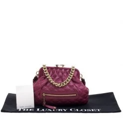 Marc Jacobs Burgundy Leather Mini Stam Shoulder Bag For Women 19 Marc Jacobs Burgundy Leather Mini Stam Shoulder Bag For Women -Marc Jacobs shop luxury women marc jacobs used handbags p98092 009