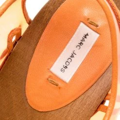 Marc Jacobs Orange PVC And Leather T-Strap Clog Sandals Size 35 For Women 14 Marc Jacobs Orange PVC And Leather T-Strap Clog Sandals Size 35 For Women -Marc Jacobs shop luxury women marc jacobs used shoes p171008 004