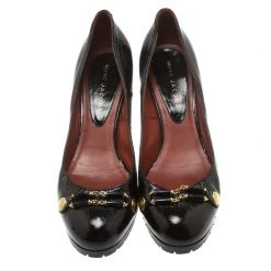 Marc Jacobs Black Patent Leather Block Heel Pumps Size 39.5 For Women 10 Marc Jacobs Black Patent Leather Block Heel Pumps Size 39.5 For Women -Marc Jacobs shop luxury women marc jacobs used shoes p184922 003