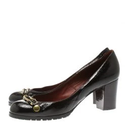 Marc Jacobs Black Patent Leather Block Heel Pumps Size 39.5 For Women 11 Marc Jacobs Black Patent Leather Block Heel Pumps Size 39.5 For Women -Marc Jacobs shop luxury women marc jacobs used shoes p184922 007