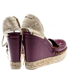 Marc Jacobs Burgundy Patent Leather Wedge Espadrille Platform Sandals Size 38 For Women 12 Marc Jacobs Burgundy Patent Leather Wedge Espadrille Platform Sandals Size 38 For Women -Marc Jacobs shop luxury women marc jacobs used shoes p193394 004