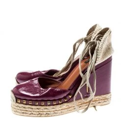 Marc Jacobs Burgundy Patent Leather Wedge Espadrille Platform Sandals Size 38 For Women 11 Marc Jacobs Burgundy Patent Leather Wedge Espadrille Platform Sandals Size 38 For Women -Marc Jacobs shop luxury women marc jacobs used shoes p193394 007