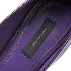 Marc Jacobs Purple Patent Leather Peep Toe Reverse Heel Pumps Size 38 For Women -Marc Jacobs shop luxury women marc jacobs used shoes p251878 008