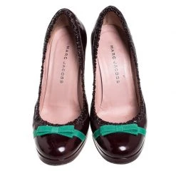 Marc Jacobs Burgundy Leather Bow Platform Pumps Size 37.5 For Women 10 Marc Jacobs Burgundy Leather Bow Platform Pumps Size 37.5 For Women -Marc Jacobs shop luxury women marc jacobs used shoes p257788 005