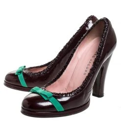 Marc Jacobs Burgundy Leather Bow Platform Pumps Size 37.5 For Women 11 Marc Jacobs Burgundy Leather Bow Platform Pumps Size 37.5 For Women -Marc Jacobs shop luxury women marc jacobs used shoes p257788 008