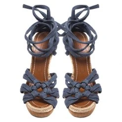 Marc Jacobs Blue Denim Platform Ankle Wrap Sandals Size 38 For Women 10 Marc Jacobs Blue Denim Platform Ankle Wrap Sandals Size 38 For Women -Marc Jacobs shop luxury women marc jacobs used shoes p268251 005