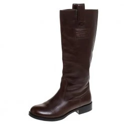 Marc Jacobs Brown Leather Knee Length Boots Size 38 For Women