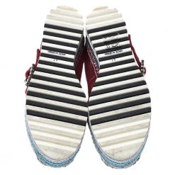 Marc Jacobs Metallic Red Leather Crystal Embellished Suzi Mary Jane Platform Sneakers Size 37 For Women -Marc Jacobs shop luxury women marc jacobs used shoes p276568 001