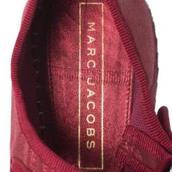Marc Jacobs Metallic Red Leather Crystal Embellished Suzi Mary Jane Platform Sneakers Size 37 For Women -Marc Jacobs shop luxury women marc jacobs used shoes p276568 002