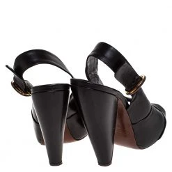 Marc Jacobs Black Leather Crisscross Slingback Platform Sandals Size 36.5 For Women 12 Marc Jacobs Black Leather Crisscross Slingback Platform Sandals Size 36.5 For Women -Marc Jacobs shop luxury women marc jacobs used shoes p281045 007